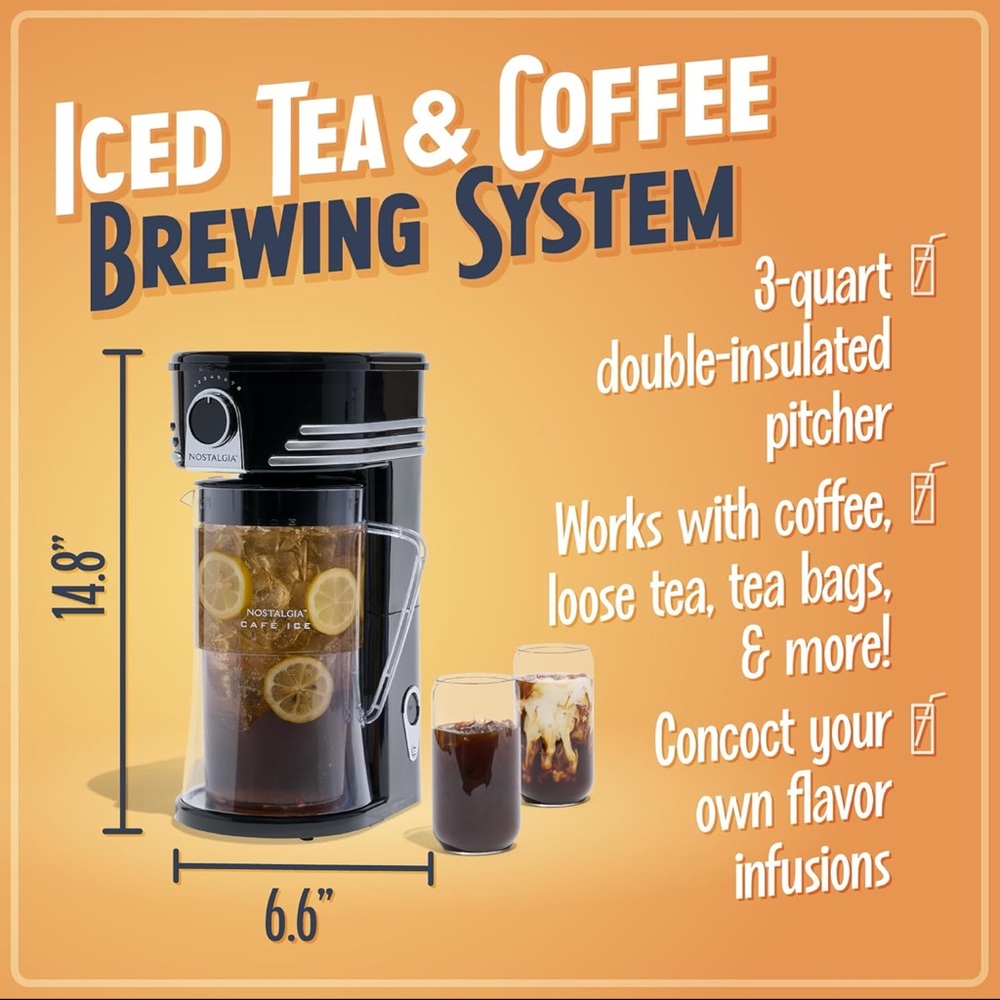 Nostalgia Café Ice Brewing System - Black and Silver - Picture 5 of 5